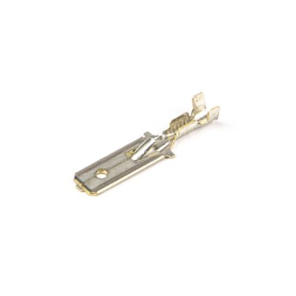 Vlaksteker vertind messing 6,3X0,8 mm 0,5-1 mm2 met weerhaak (Bandvorm 5000 stuks)
