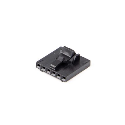 TE MTE 6P receptacle behuizing single row latch .100 (Zak 500 stuks)