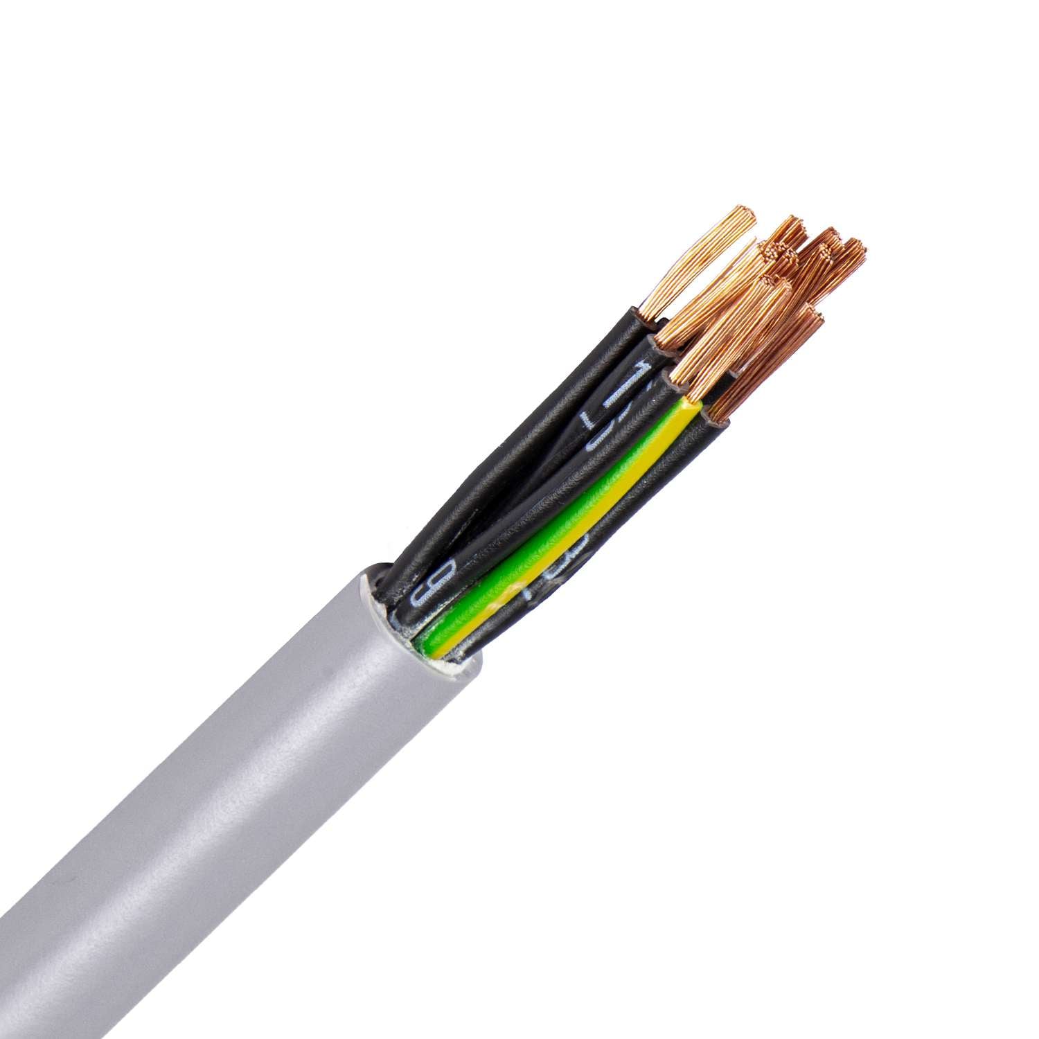 1046.10G050GR/ECA FLEX-JZ kabel (YSLY-JZ) 10G0,5 mm2 grijs (Eca) (Ring 100 mtr)