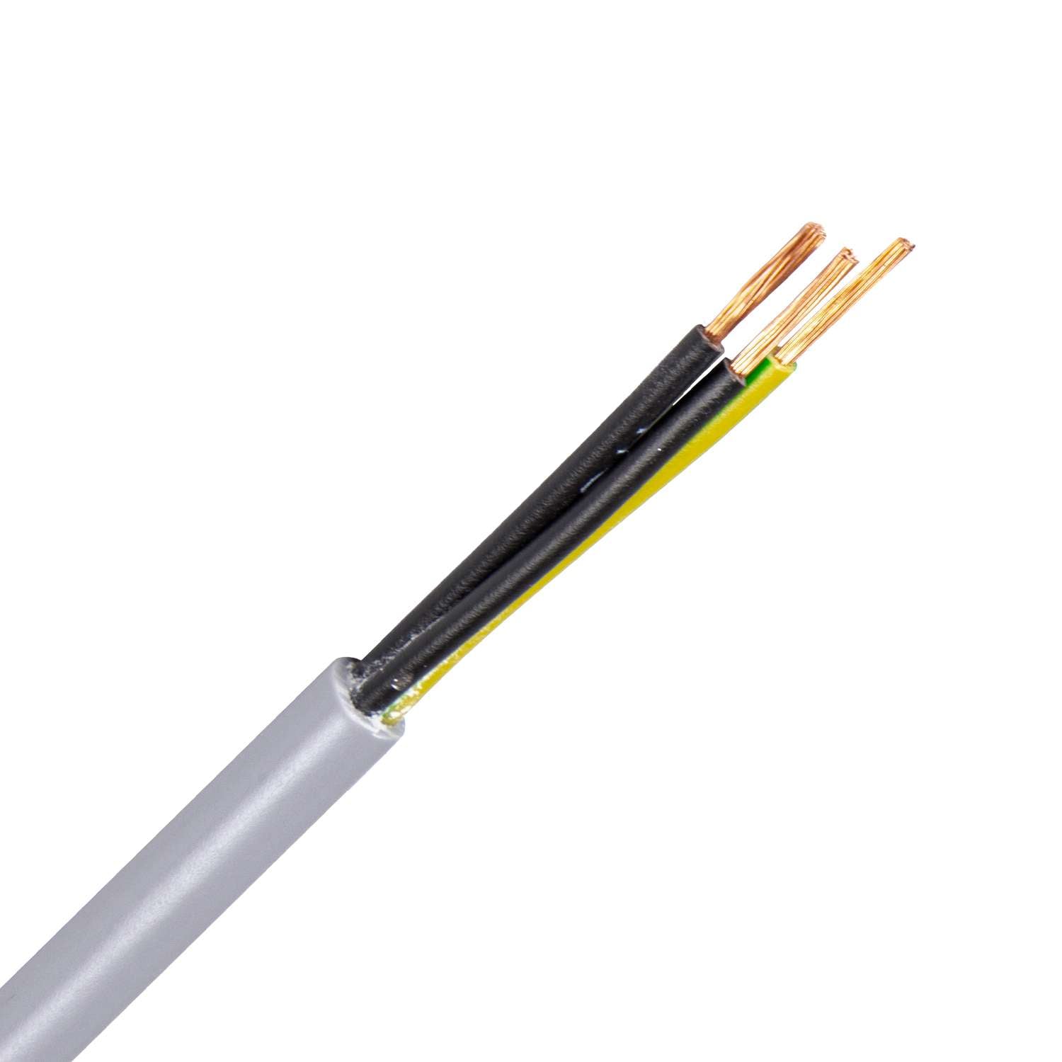 1508.3G25GR/DCA FLEX-H-JZ kabel 3G2,5 mm2 grijs (Dca) (Ring 100 mtr)
