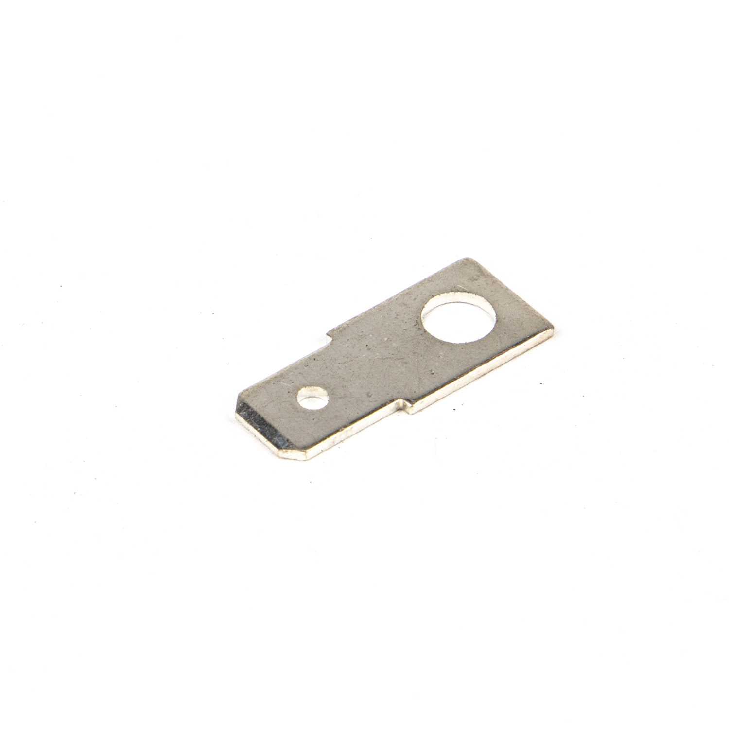 1053.0004 Aardelip vlak 6,3X0,8 mm vertind messing 4,2 mm (Zak 1000 stuks)