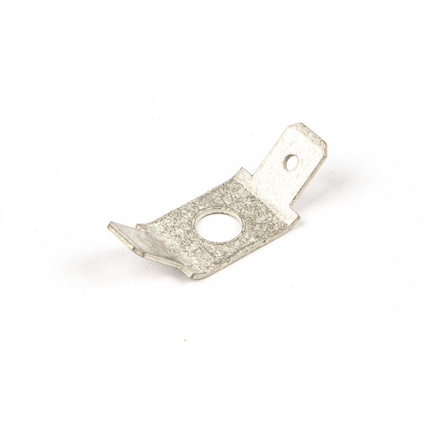 1053.0102 Aardelip dubbel 45 graden M4 vertind messing 6,3X0,8 mm (Zak 100 stuks)