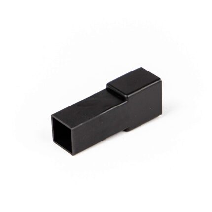 Connector 1P zwart voor man contact 6,3 mm zwart (Zak 1000 stuks)