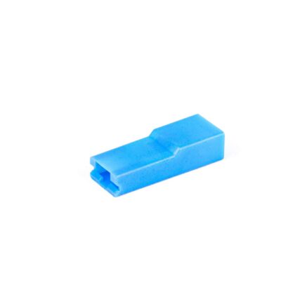 Isolatiehoes 6,3 mm blauw UL94V-2 (Zak 2500 stuks)