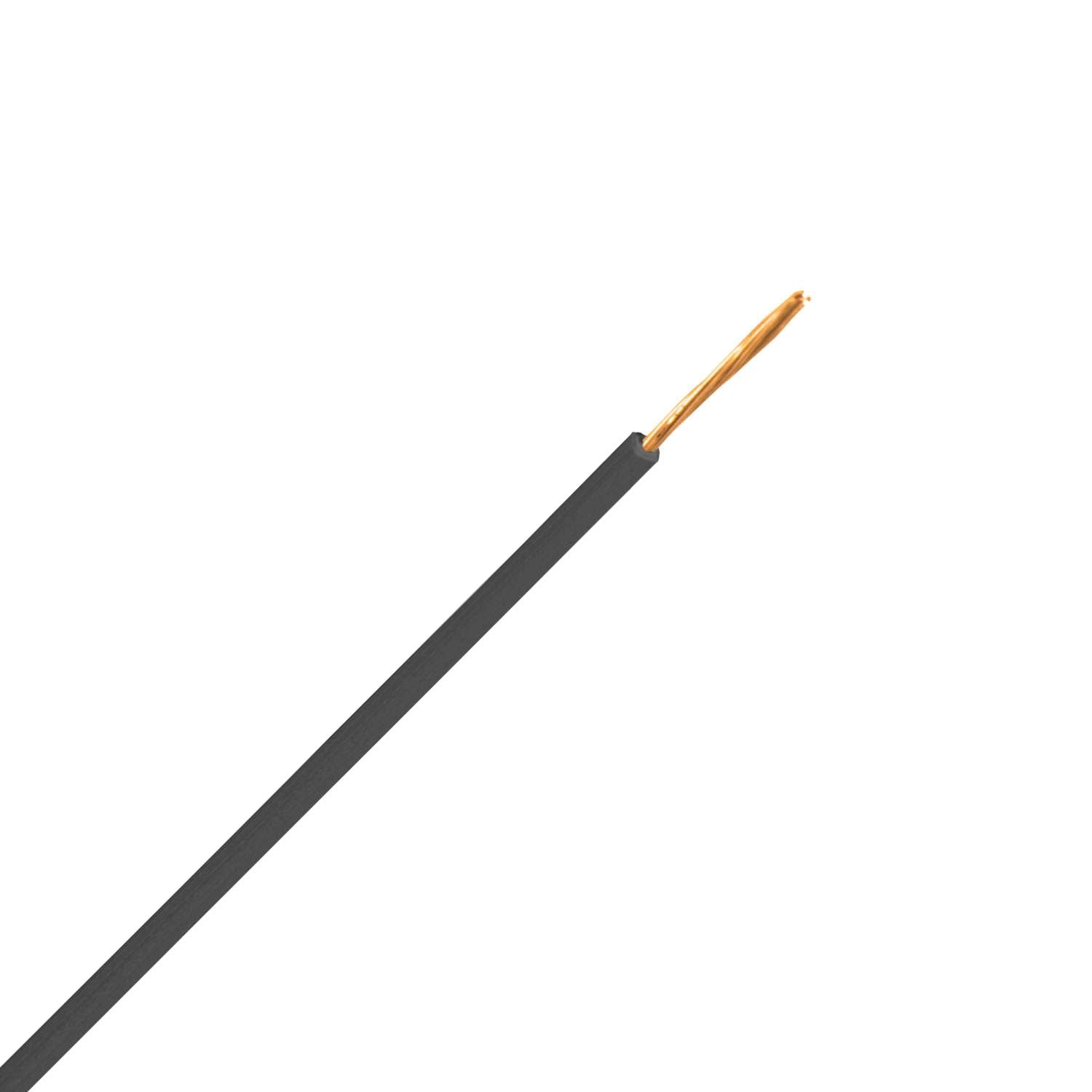 1115.0802T VMDS snoer 90 graden (H05V2-K) 0,75 mm2 zwart (Eca) (Tonnetje 3000 mtr)