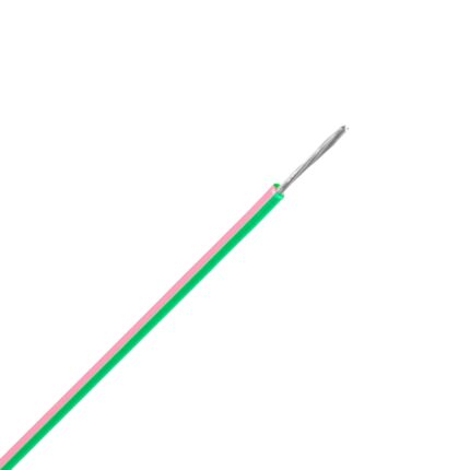 UL1569 snoer vertind 22 AWG groen/roze (Haspel 305 mtr)