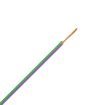 FLRY-A snoer 0,5 mm2 groen/violet (Haspel 500 mtr)