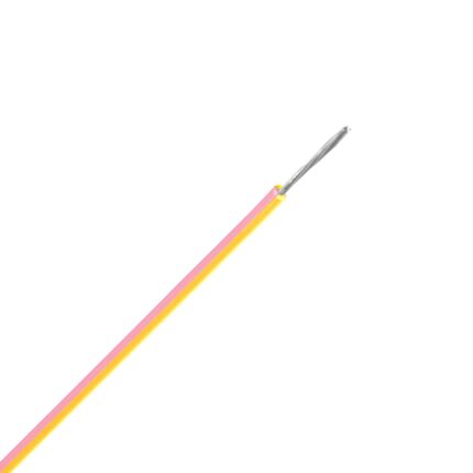 UL1569 snoer vertind 22 AWG geel/roze (Tonnetje 4500 mtr)