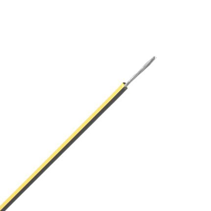 UL1569 snoer vertind 18 AWG geel/zwart (Haspel 305 mtr)