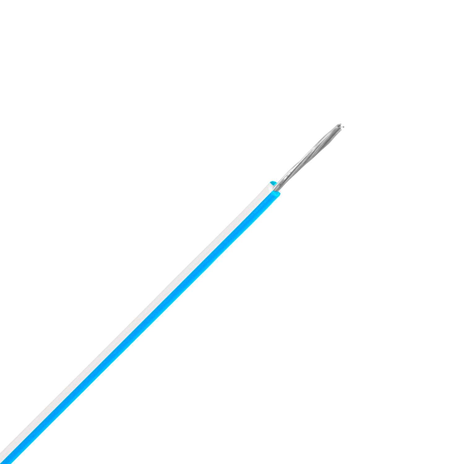 1072.7322H UL1569 snoer vertind 22 AWG blauw/wit (Haspel 305 mtr)
