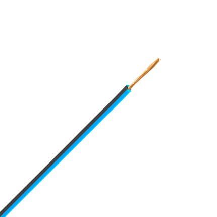 FLRY-B snoer 1,0 mm2 blauw/zwart (Haspel 500 mtr)