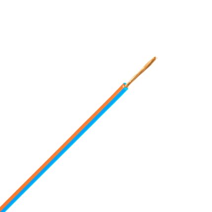 FLRY-B snoer 1,0 mm2 blauw/oranje (Haspel 500 mtr)