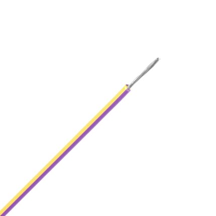UL1569 snoer vertind 22 AWG violet/geel (Haspel 305 mtr)