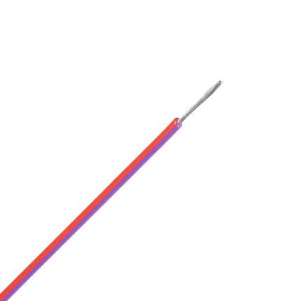 UL1569 snoer vertind 22 AWG violet/rood (Haspel 305 mtr)