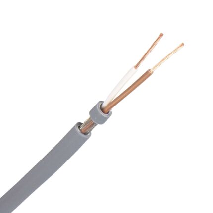 LiYCY kabel 2X0,14 mm2 grijs (Eca) (Ring 100 mtr)