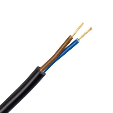VMVL kabel (H05VV-F) 2X1,5 mm2 zwart (Eca) (Ring 100 mtr)