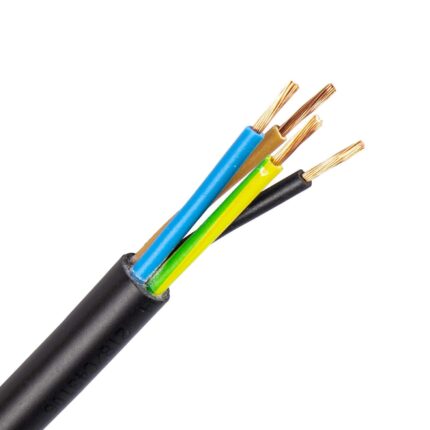 VMVL kabel (H05VV-F) 4G0,75 mm2 zwart (Eca) (Ring 100 mtr)