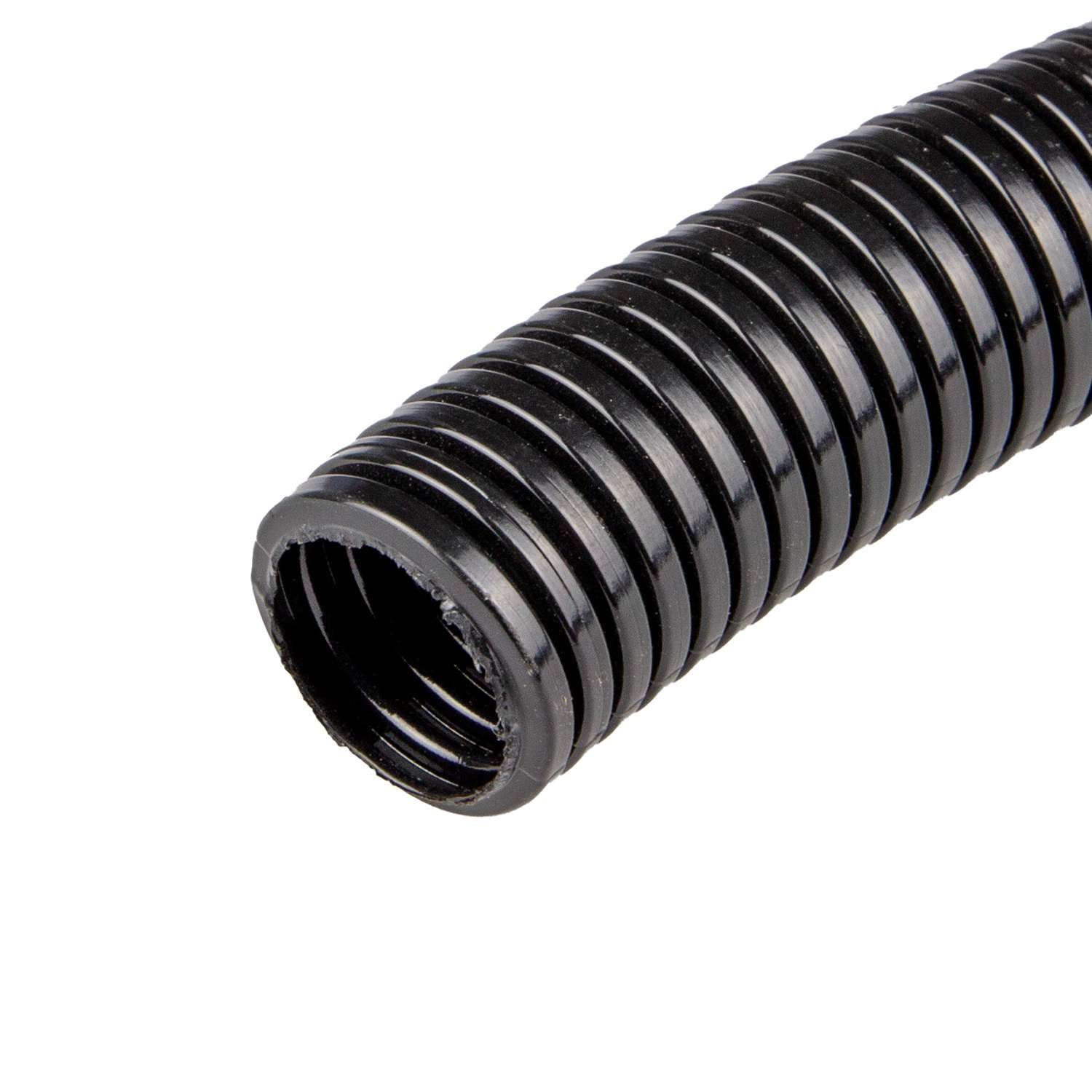 1097.08230 Ribbelkous PP 30,0-23,0 mm zwart (Rol 25 mtr)