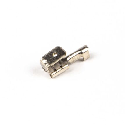 Vlakstekerhuls aftakking vertind messing 6,3X0,8 mm 1-2,5 mm2 (Zak 500 stuks)
