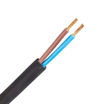 H07RN-F (Neopreen) kabel 2X4,0 mm2 zwart (Eca) (Ring 100 mtr)