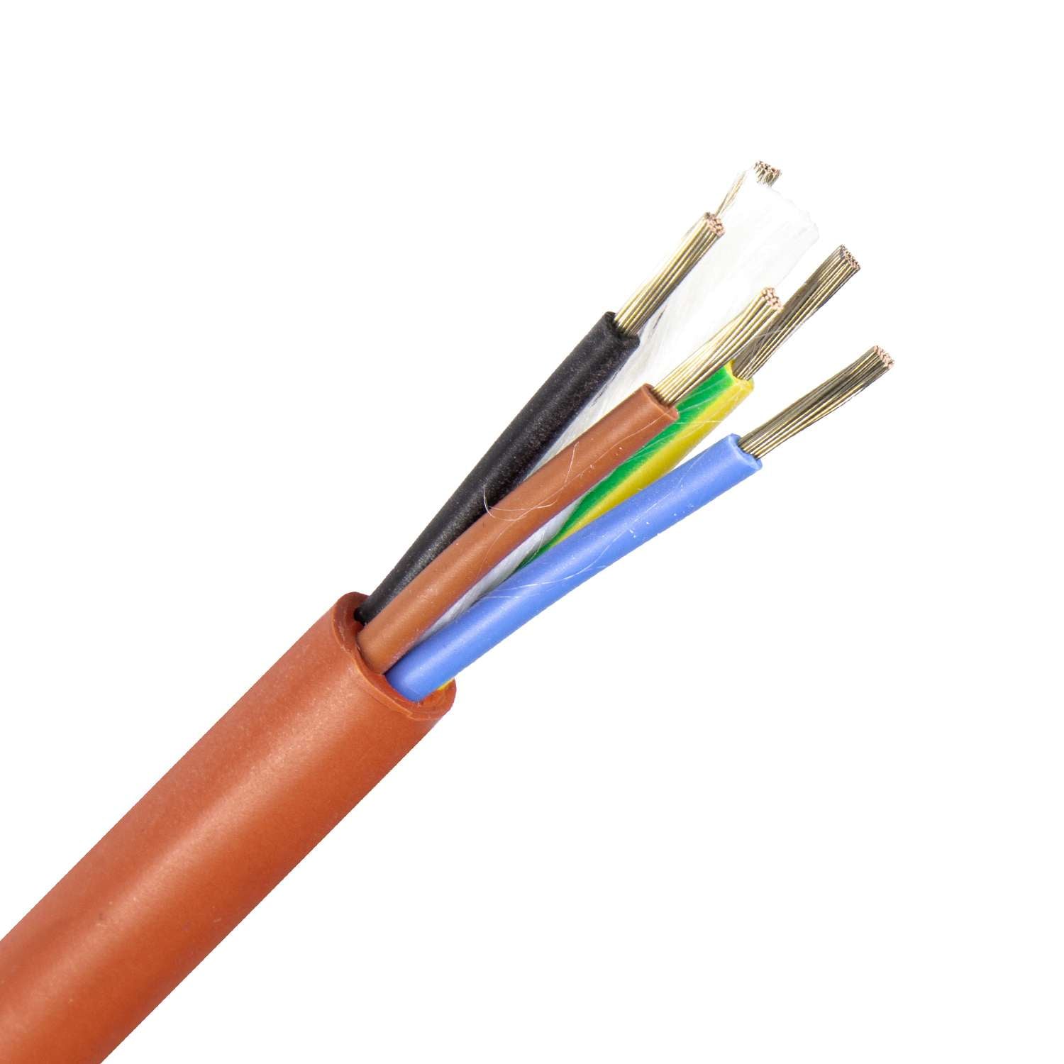 1146.5G25RR SIHF siliconenkabel vertind 5G2,5 mm2 roodbruin (Eca) (Ring 100 mtr)