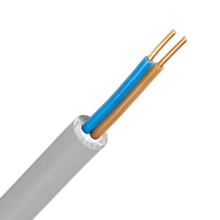 YMvK kabel 2X2,5 mm2 grijs (Dca-s2d2a3) (Haspel 500 mtr)