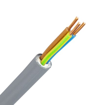 YMvK kabel 3G1,5 mm2 grijssss (Dca-s2d2a3) (Ring 100 mtr)