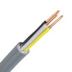 YMvK kabel 3X2,5 mm2 grijsss (Dca-s2d2a3) (Ring 100 mtr)