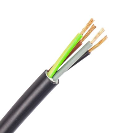 RV-K kabel 4G1,5 mm2 zwart (Eca) (Haspel 500 mtr)