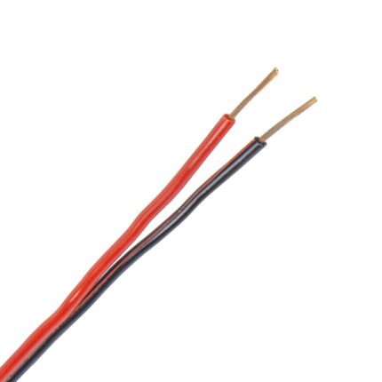 Luidsprekerkabel 2X1,5 mm2 rood/zwart (Haspel 100 mtr)