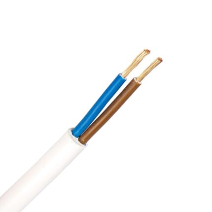 H05Z1Z1-F kabel 2X1,5 mm2 wit (Cca-s2d2a1) (Haspel 500 mtr)