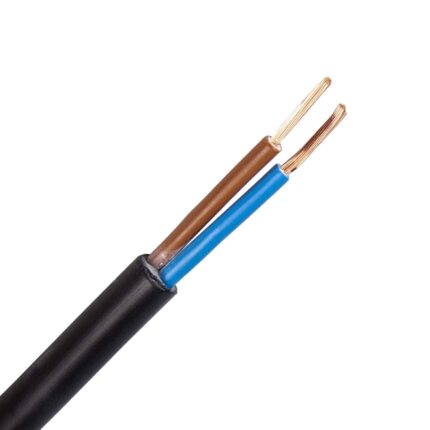 H05Z1Z1-F kabel 2X1,5 mm2 zwart (Cca-s1ad1a1) (Haspel 500 mtr)