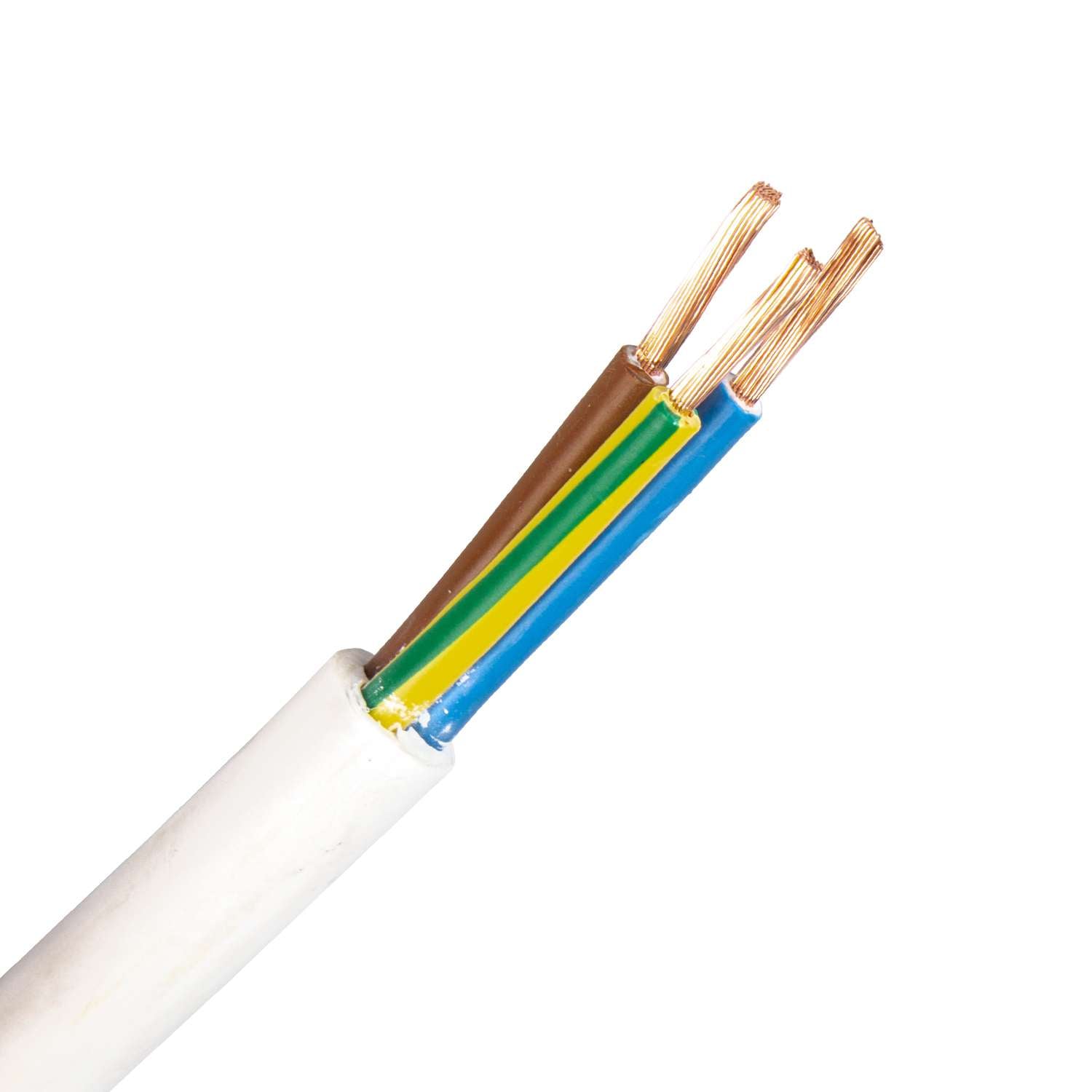 1523.3G25WR/CCA H05Z1Z1-F kabel 3G2,5 mm2 wit (Cca-s1ad1a1) (Ring 100 mtr)