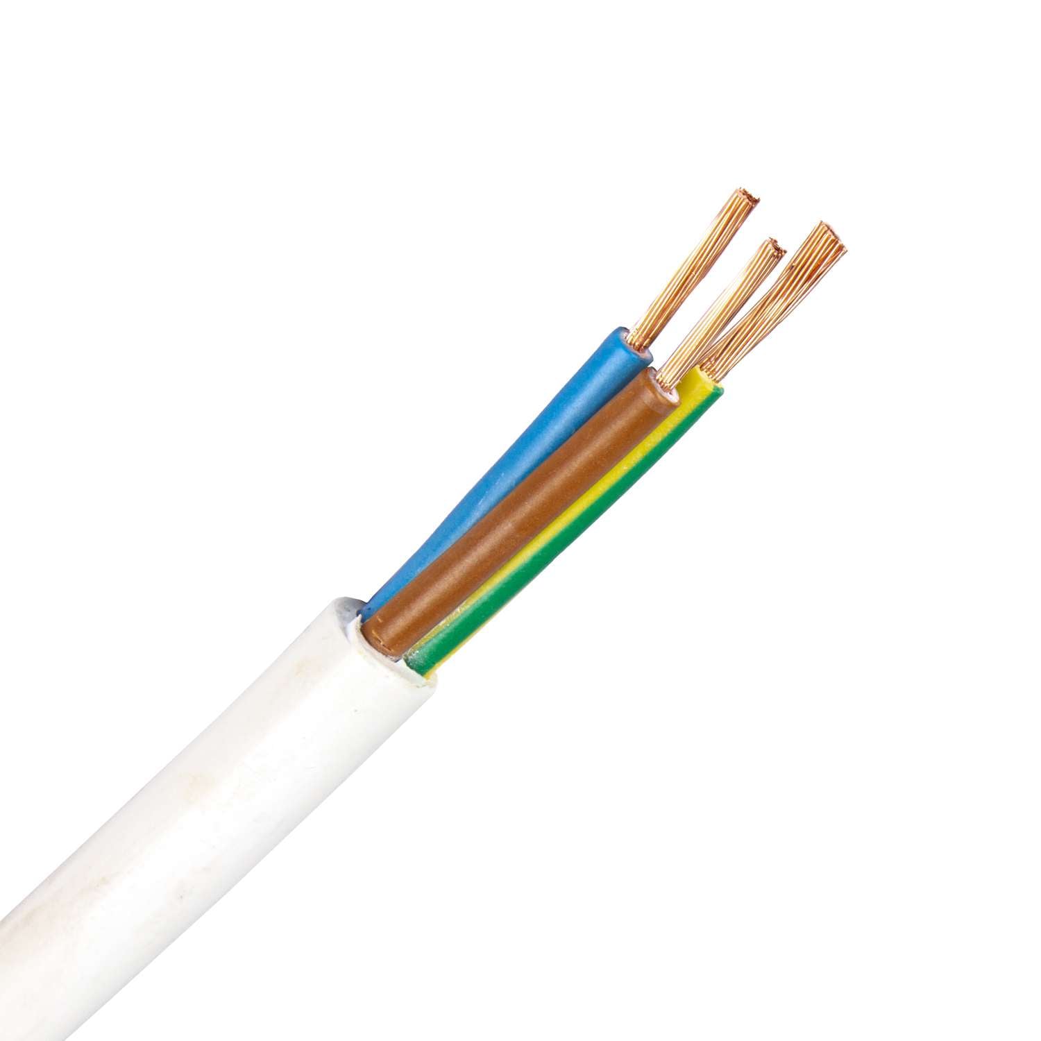 1178.3G075WR/CCA H05Z1Z1-F kabel 3G0,75 mm2 wit (Cca-s2d2a1) (Ring 100 mtr)