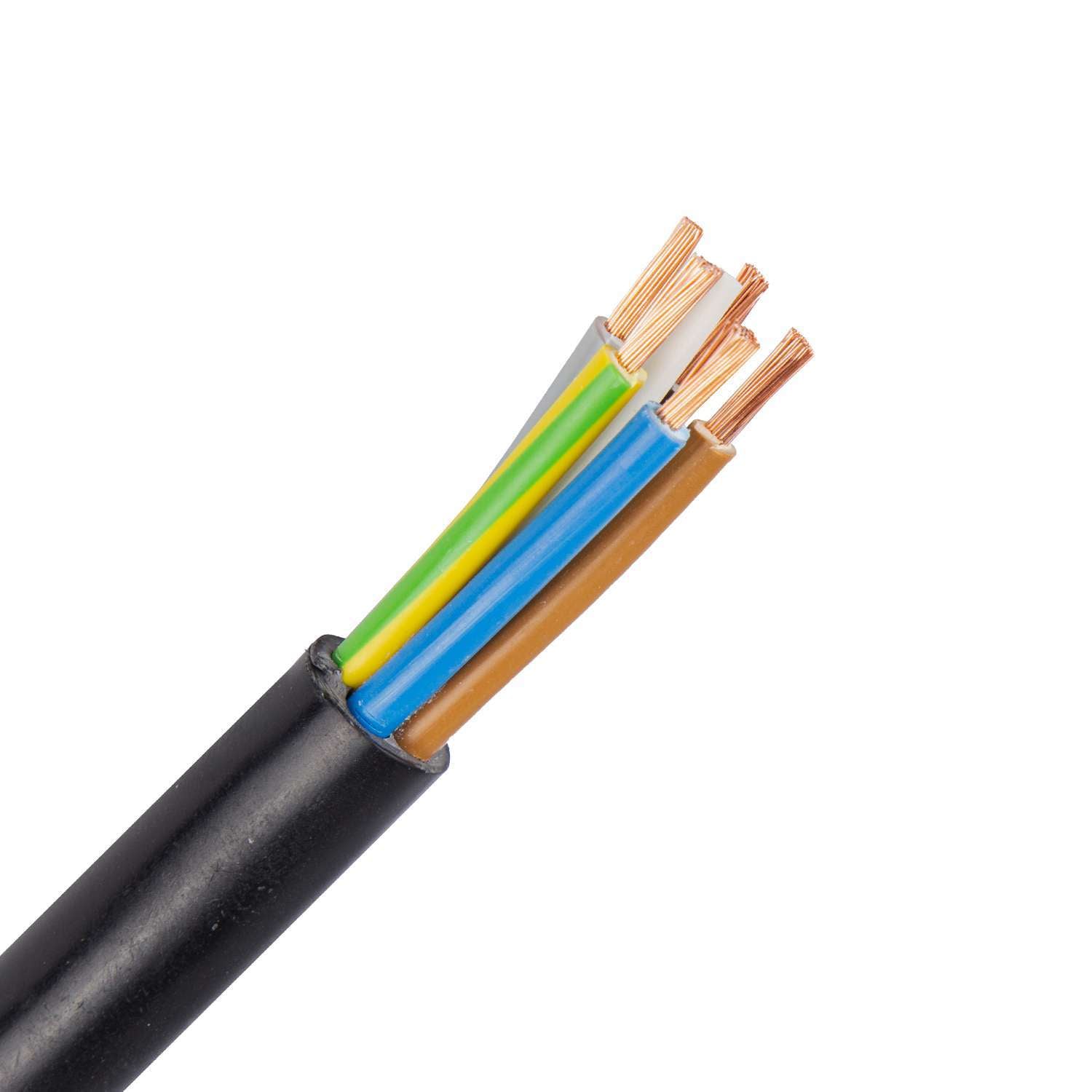 1178.5G25ZR H05Z1Z1-F kabel 5G2,5 mm2 zwart (Ring 100 mtr)