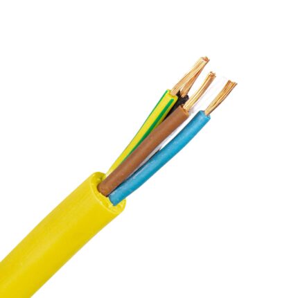 H07BQ-F kabel (BMQL) 4G1,5 mm2 geel (Ring 100 mtr)