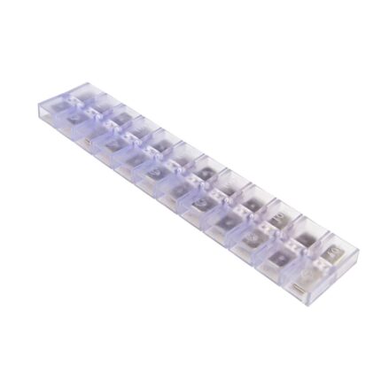 Doorverbinder PVC 12P transparant (Zak 100 stuks)