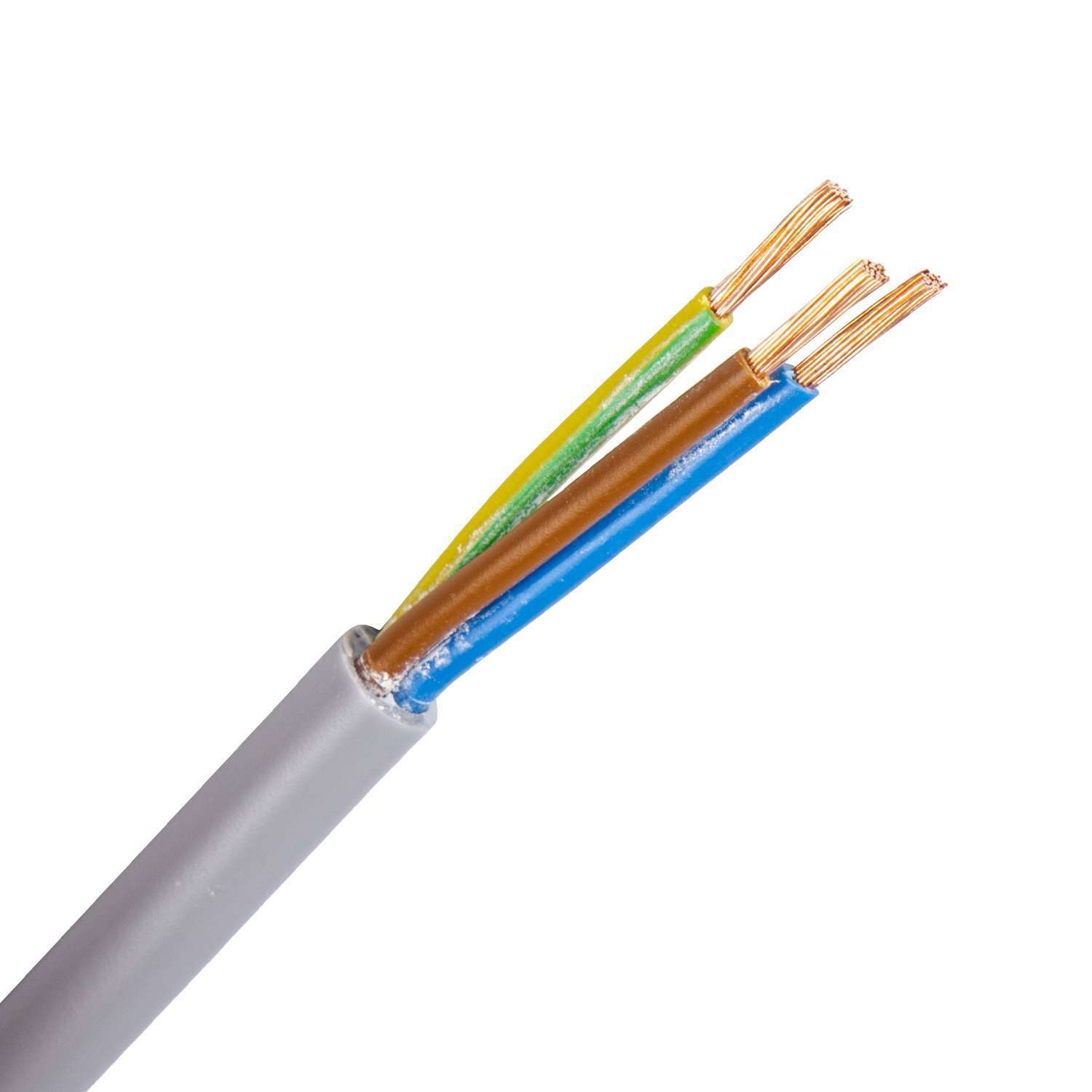 1365.3G10ZR/ECA FLEX-JB kabel (YSLY-JB) 3G1,0 mm2 grijs (Eca) (Ring 100 mtr)