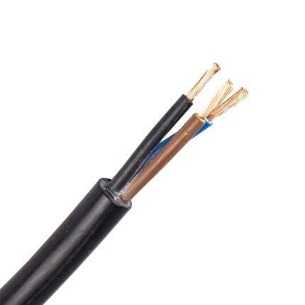 Z1Z1-K-OB kabel 0,6/1 kV 3X1,5 mm2 zwart (bruin, blauw & zwart) (B2ca-s1bd1a1) (Haspel 500 mtr)