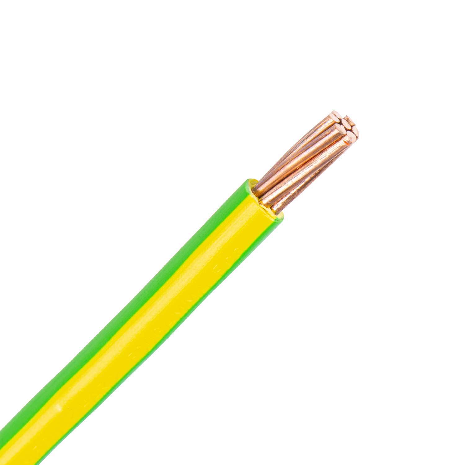 1418.4507R H07V-R draad 6,0 mm2 geel/groen (Ring 100 mtr)