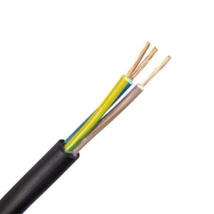 H05RR-F kabel 3G0,75 mm2 zwart (Ring 100 mtr)