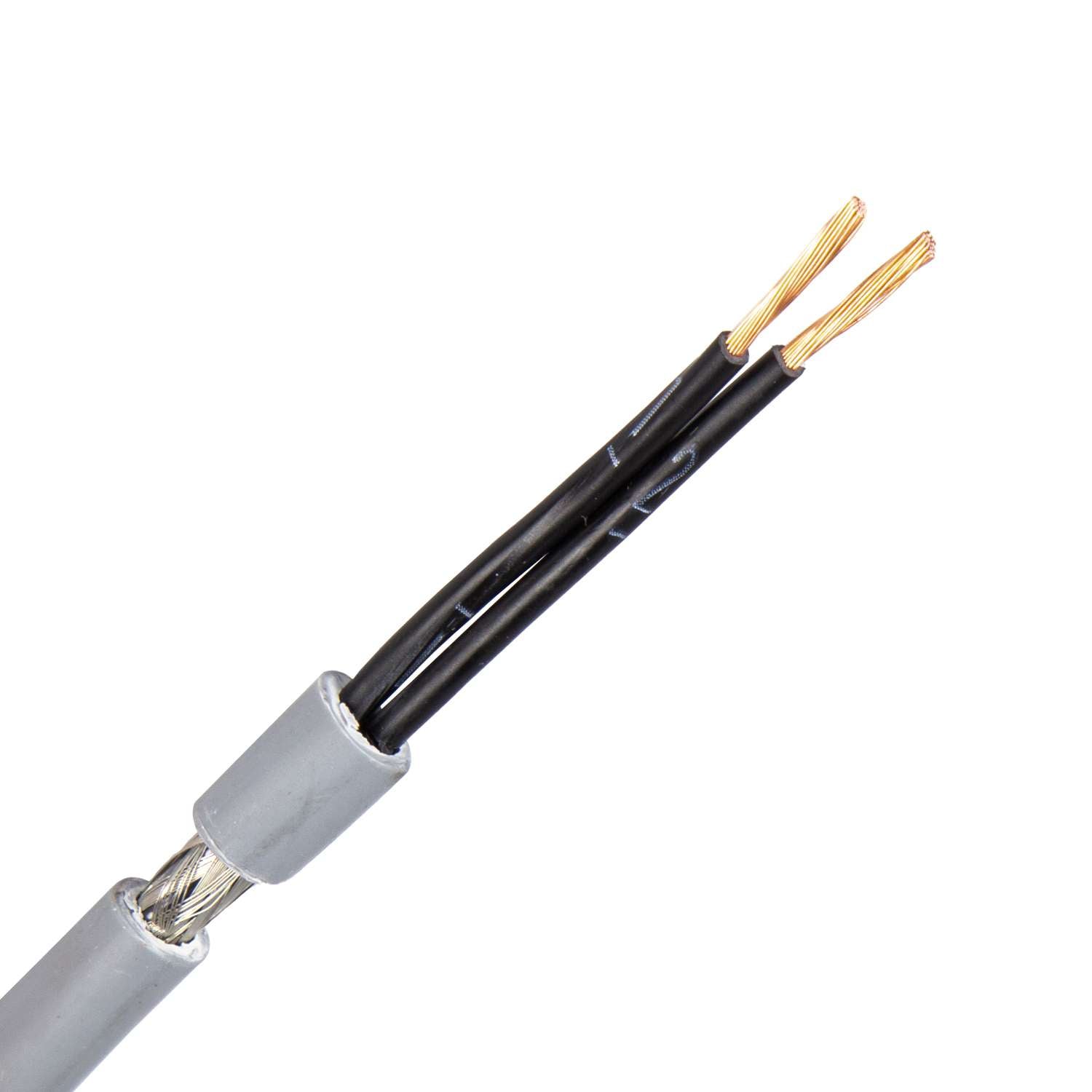 1508.2X15GR/DCA FLEX-H-OZ kabel 2X1,5 mm2 grijs (Dca) (Ring 100 mtr)