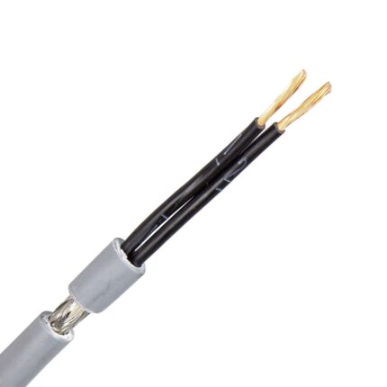 FLEX-H-OZ kabel 2X1,0 mm2 grijs (Dca) (Haspel 500 mtr)