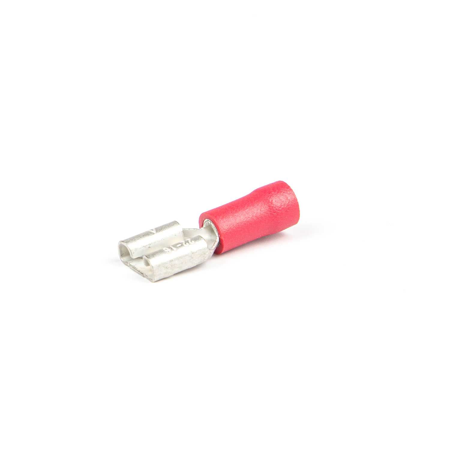 16.072805/C Vlakstekerhuls 2,8X0,5 mm rood (Zak 100 stuks)