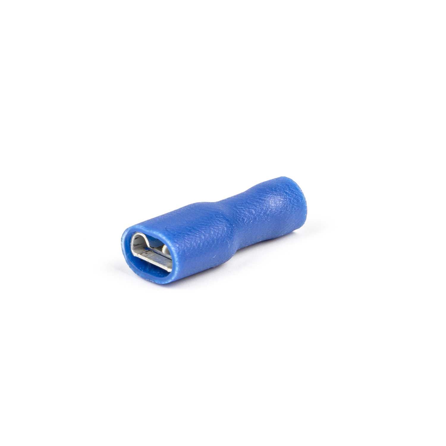 17.066308 Vlakstekerhuls volledig geïsoleerd 6,3X0,8 mm blauw (Zak 1000 stuks)