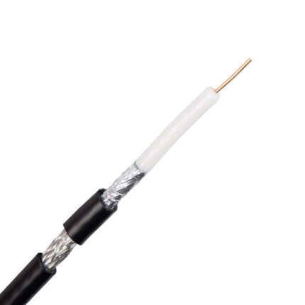 RG59 coaxkabel soepel zwart (Rol 100 mtr)