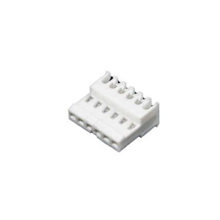TE MTA-100 connector feed through 24 AWG 6P wit (Zakje 500 stuks)