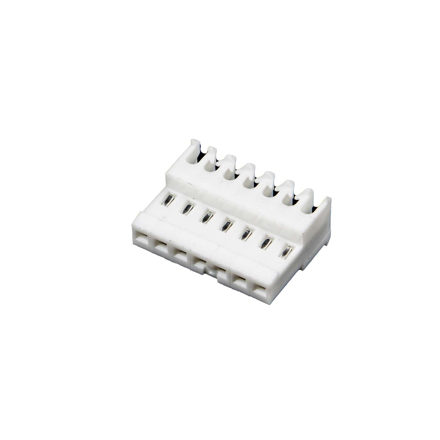 3-640621-7 TE MTA-100 connector feed through 24 AWG 7P wit (Zak 500 stuks)