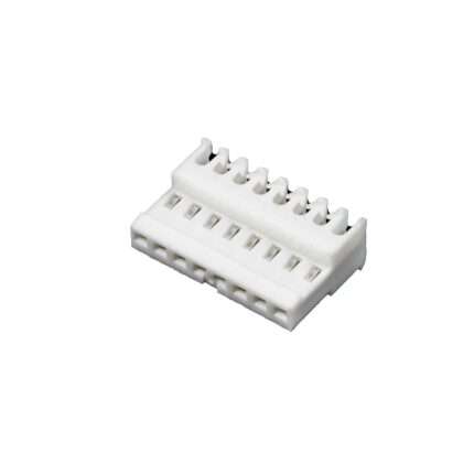 TE MTA-100 connector feed through 24 AWG 8P wit (Zak 500 stuks)