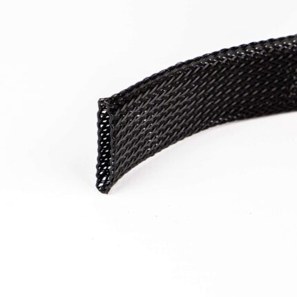 Gevlochten isolatiekous 2,5-7 mm nominaal 4 mm zwart (Rol 100 mtr)